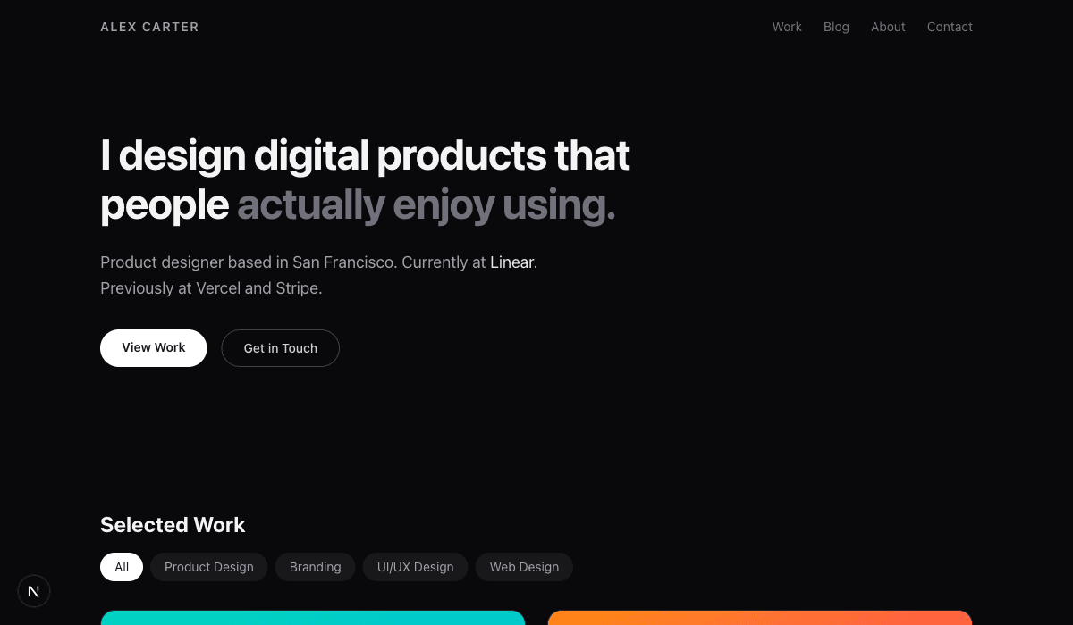 Portfolio Minimal preview